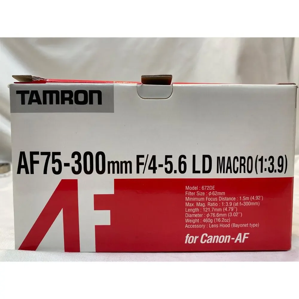 Tamron AF 75-300mm F4-5.6 LD Tele-Macro Lens For Minolta 672DM